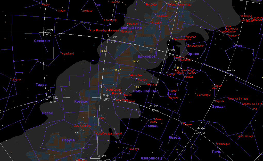 Созвездие южного полушария главная звезда факт 6. Созвездие большого пса на карте. Большой пес на карте звездного неба. Созвездие большого пса на карте неба. Большой пёс.